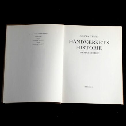 Edwin Tunis, Håndværkets historie