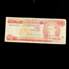 Barbados one dollar, 1973