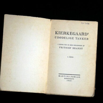 Frithiof Brandt, Søren Kierkegaard - Udødelige tanker 1. bind