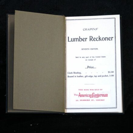 Chapins' Lumber Reckoner - 1883 - Image 2