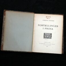 Christian Winther, Fortællinger i Prosa + Til En