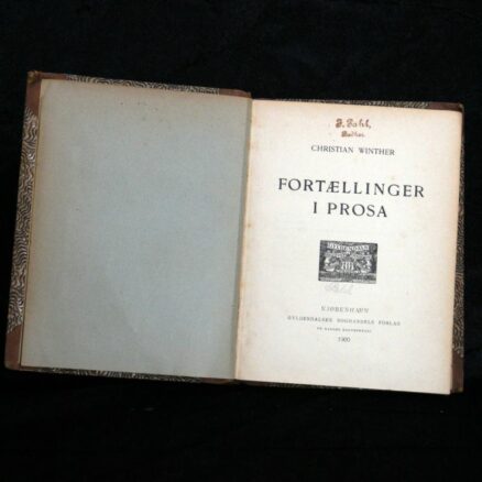 Christian Winther, Fortællinger i Prosa + Til En