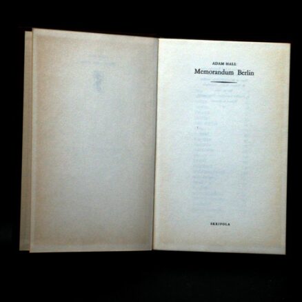 Adam Hall, Memorandum Berlin