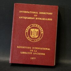 International directory of antiquarian booksellers