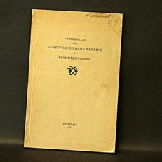 Fortegnelse over kunstforeningens samling af haandtegninger og akvareller - Auktionskatalog 1933