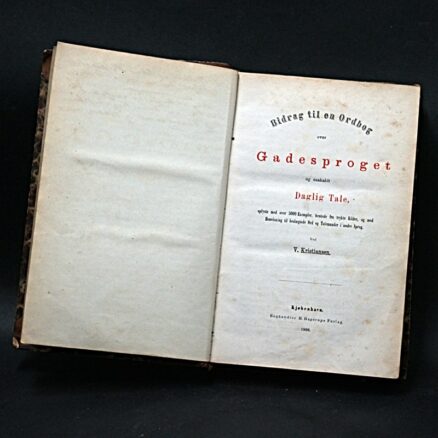 V. Kristiansen, Ordbog Over Gadesproget Og Saakaldt Daglig Tale - 1866 udgave