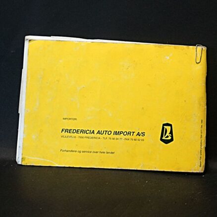 LADA SAMARA 1.1, Instruktions - og servicebog 1994 - Image 3